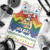 Have A Super Gay Holiday Christmas Men Tank Top Xmas Holiday Patterns - Wonder Print Shop