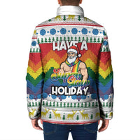 Have A Super Gay Holiday Christmas Padded Jacket Xmas Holiday Patterns - Wonder Print Shop