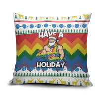 Have A Super Gay Holiday Christmas Pillow Cover Xmas Holiday Patterns - Wonder Print Shop