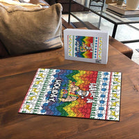 Have A Super Gay Holiday Christmas Puzzle Xmas Holiday Patterns - Wonder Print Shop
