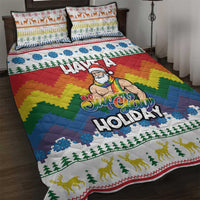 Have A Super Gay Holiday Christmas Quilt Bed Set Xmas Holiday Patterns - Wonder Print Shop