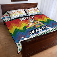 Have A Super Gay Holiday Christmas Quilt Bed Set Xmas Holiday Patterns - Wonder Print Shop
