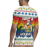 Have A Super Gay Holiday Christmas Rugby Jersey Xmas Holiday Patterns - Wonder Print Shop