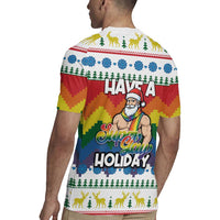 Have A Super Gay Holiday Christmas Rugby Jersey Xmas Holiday Patterns - Wonder Print Shop