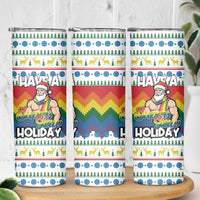 Have A Super Gay Holiday Christmas Skinny Tumbler Xmas Holiday Patterns - Wonder Print Shop