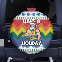 Have A Super Gay Holiday Christmas Spare Tire Cover Xmas Holiday Patterns - Wonder Print Shop