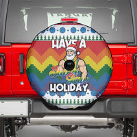 Have A Super Gay Holiday Christmas Spare Tire Cover Xmas Holiday Patterns - Wonder Print Shop