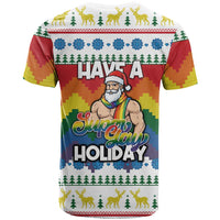 Have A Super Gay Holiday Christmas T Shirt Xmas Holiday Patterns - Wonder Print Shop