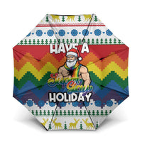 Have A Super Gay Holiday Christmas Umbrella Xmas Holiday Patterns - Wonder Print Shop