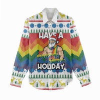 Have A Super Gay Holiday Christmas Women Casual Shirt Xmas Holiday Patterns - Wonder Print Shop