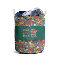 Home Sweet Home Minnesota Flower Xmas Christmas Laundry Basket Xmas Holiday Patterns - Wonder Print Shop