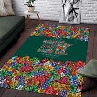 Home Sweet Home Minnesota Flower Xmas Christmas Area Rug Xmas Holiday Patterns - Wonder Print Shop