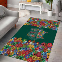 Home Sweet Home Minnesota Flower Xmas Christmas Area Rug Xmas Holiday Patterns - Wonder Print Shop