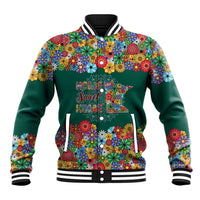 Home Sweet Home Minnesota Flower Xmas Christmas Baseball Jacket Xmas Holiday Patterns - Wonder Print Shop