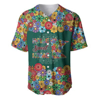 Home Sweet Home Minnesota Flower Xmas Christmas Baseball Jersey Xmas Holiday Patterns - Wonder Print Shop