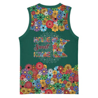 Home Sweet Home Minnesota Flower Xmas Christmas Basketball Jersey Xmas Holiday Patterns - Wonder Print Shop