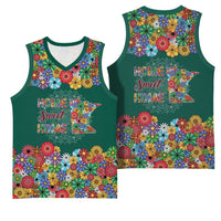 Home Sweet Home Minnesota Flower Xmas Christmas Basketball Jersey Xmas Holiday Patterns - Wonder Print Shop
