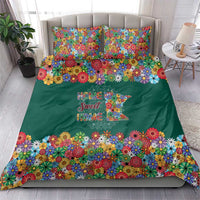 Home Sweet Home Minnesota Flower Xmas Christmas Bedding Set Xmas Holiday Patterns - Wonder Print Shop