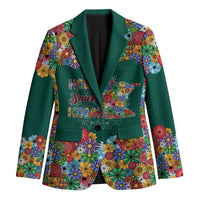 Home Sweet Home Minnesota Flower Xmas Christmas Blazer Xmas Holiday Patterns - Wonder Print Shop