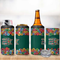Home Sweet Home Minnesota Flower Xmas Christmas 4 in 1 Can Cooler Tumbler Xmas Holiday Patterns - Wonder Print Shop