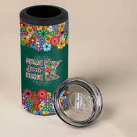 Home Sweet Home Minnesota Flower Xmas Christmas 4 in 1 Can Cooler Tumbler Xmas Holiday Patterns - Wonder Print Shop