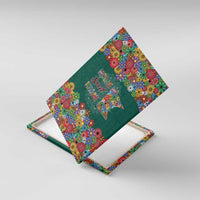 Home Sweet Home Minnesota Flower Xmas Christmas Canvas Wall Art Xmas Holiday Patterns - Wonder Print Shop