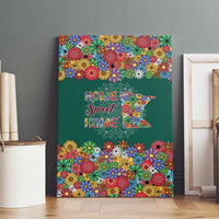 Home Sweet Home Minnesota Flower Xmas Christmas Canvas Wall Art Xmas Holiday Patterns - Wonder Print Shop