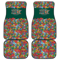 Home Sweet Home Minnesota Flower Xmas Christmas Car Mats Xmas Holiday Patterns - Wonder Print Shop