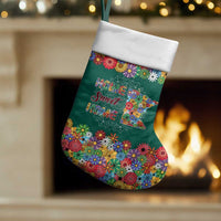 Home Sweet Home Minnesota Flower Xmas Christmas Stocking Xmas Holiday Patterns - Wonder Print Shop