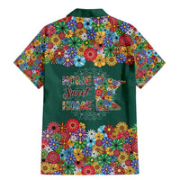 Home Sweet Home Minnesota Flower Xmas Christmas Family Matching Mermaid Dress and Hawaiian Shirt Xmas Holiday Patterns - Wonder Print Shop