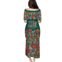 Home Sweet Home Minnesota Flower Xmas Christmas Family Matching Puletasi and Hawaiian Shirt Xmas Holiday Patterns - Wonder Print Shop
