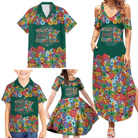 Home Sweet Home Minnesota Flower Xmas Christmas Family Matching Summer Maxi Dress and Hawaiian Shirt Xmas Holiday Patterns - Wonder Print Shop