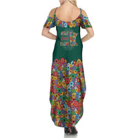 Home Sweet Home Minnesota Flower Xmas Christmas Family Matching Summer Maxi Dress and Hawaiian Shirt Xmas Holiday Patterns - Wonder Print Shop