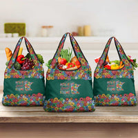 Home Sweet Home Minnesota Flower Xmas Christmas Grocery Bag Xmas Holiday Patterns - Wonder Print Shop