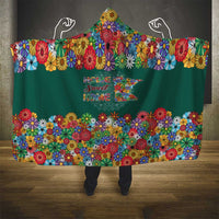 Home Sweet Home Minnesota Flower Xmas Christmas Hooded Blanket Xmas Holiday Patterns - Wonder Print Shop