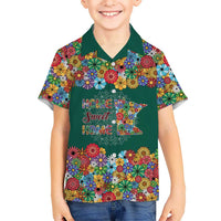 Home Sweet Home Minnesota Flower Xmas Christmas Kid Hawaiian Shirt Xmas Holiday Patterns - Wonder Print Shop