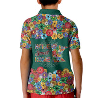 Home Sweet Home Minnesota Flower Xmas Christmas Kid Polo Shirt Xmas Holiday Patterns - Wonder Print Shop