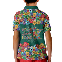 Home Sweet Home Minnesota Flower Xmas Christmas Kid Polo Shirt Xmas Holiday Patterns - Wonder Print Shop