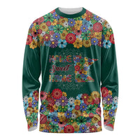 Home Sweet Home Minnesota Flower Xmas Christmas Long Sleeve Shirt Xmas Holiday Patterns - Wonder Print Shop
