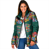 Home Sweet Home Minnesota Flower Xmas Christmas Padded Jacket Xmas Holiday Patterns - Wonder Print Shop