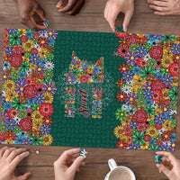 Home Sweet Home Minnesota Flower Xmas Christmas Puzzle Xmas Holiday Patterns - Wonder Print Shop