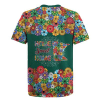 Home Sweet Home Minnesota Flower Xmas Christmas Rugby Jersey Xmas Holiday Patterns - Wonder Print Shop