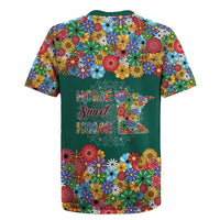 Home Sweet Home Minnesota Flower Xmas Christmas Rugby Jersey Xmas Holiday Patterns - Wonder Print Shop