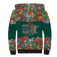 Home Sweet Home Minnesota Flower Xmas Christmas Sherpa Hoodie Xmas Holiday Patterns - Wonder Print Shop