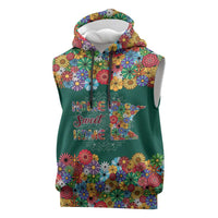 Home Sweet Home Minnesota Flower Xmas Christmas Sleeveless Hoodie Xmas Holiday Patterns - Wonder Print Shop