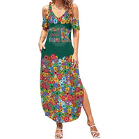 Home Sweet Home Minnesota Flower Xmas Christmas Summer Maxi Dress Xmas Holiday Patterns - Wonder Print Shop