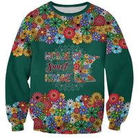 Home Sweet Home Minnesota Flower Xmas Christmas Sweatshirt Xmas Holiday Patterns - Wonder Print Shop