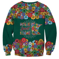 Home Sweet Home Minnesota Flower Xmas Christmas Sweatshirt Xmas Holiday Patterns - Wonder Print Shop