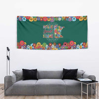 Home Sweet Home Minnesota Flower Xmas Christmas Tapestry Xmas Holiday Patterns - Wonder Print Shop