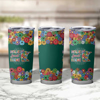 Home Sweet Home Minnesota Flower Xmas Christmas Tumbler Cup Xmas Holiday Patterns - Wonder Print Shop